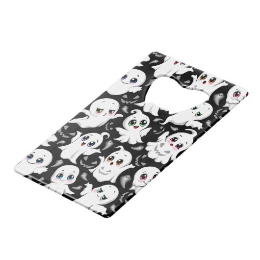 ベビー幽霊不気味かわいいハロウィーンムード クレジットカード栓抜き (裏面アングル)