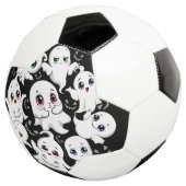 ベビー幽霊不気味かわいいハロウィーンムード サッカーボール (3/4)