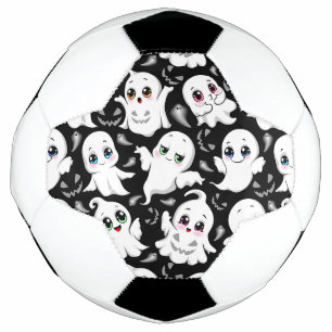 ベビー幽霊不気味かわいいハロウィーンムード サッカーボール