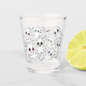 ベビー幽霊不気味かわいいハロウィーンムード ショットグラス (正面)