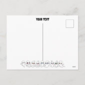 ベビー幽霊不気味かわいいハロウィーンムード シーズンポストカード (裏面)