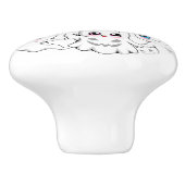 ベビー幽霊不気味かわいいハロウィーンムード セラミックノブ (側面)