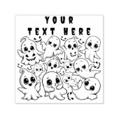 ベビー幽霊不気味かわいいハロウィーンムード セルフインキングスタンプ (デザイン)