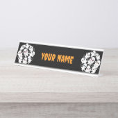 ベビー幽霊不気味かわいいハロウィーンムード デスクネームプレート (正面)