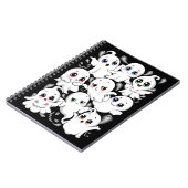 ベビー幽霊不気味かわいいハロウィーンムード ノートブック (左側)