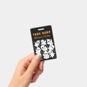 ベビー幽霊不気味かわいいハロウィーンムード バッジ (手持ち)