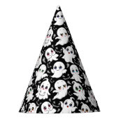 ベビー幽霊不気味かわいいハロウィーンムード パーティーハット (正面)