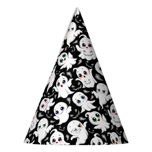 ベビー幽霊不気味かわいいハロウィーンムード パーティーハット (左)