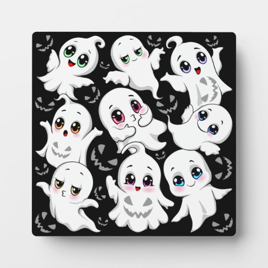 ベビー幽霊不気味かわいいハロウィーンムード フォトプラーク (正面)