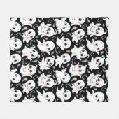 ベビー幽霊不気味かわいいハロウィーンムード フリースブランケット (正面(横))