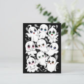 ベビー幽霊不気味かわいいハロウィーンムード ポストカード (スタンド正面)