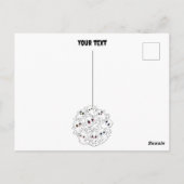 ベビー幽霊不気味かわいいハロウィーンムード ポストカード (裏面)