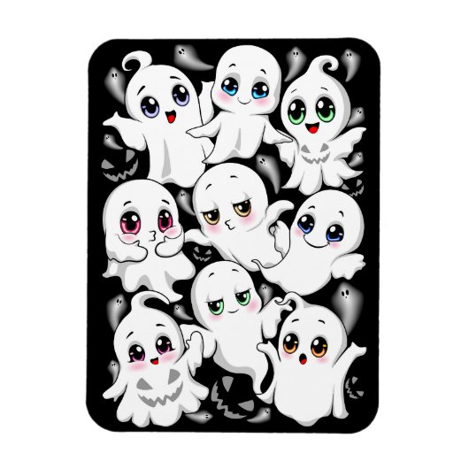 ベビー幽霊不気味かわいいハロウィーンムード マグネット (縦)