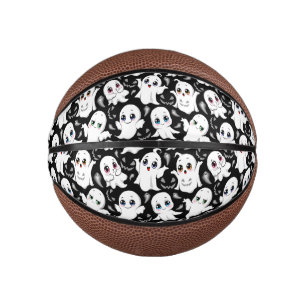 ベビー幽霊不気味かわいいハロウィーンムード ミニバスケットボール