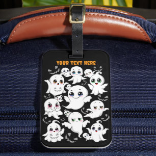 ベビー幽霊不気味かわいいハロウィーンムード ラゲッジタグ