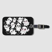 ベビー幽霊不気味かわいいハロウィーンムード ラゲッジタグ (正面横)