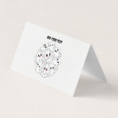 ベビー幽霊不気味かわいいハロウィーンムード 名刺 (裏面)