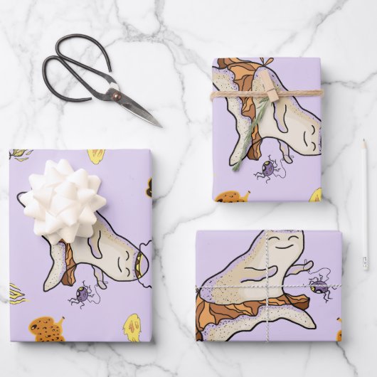 ベビー幽霊 ラッピングペーパーシート (正面)