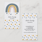 ベビー座ベビーブティック子供部屋サービスレインボー 名刺 (正面/裏面)