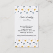 ベビー座ベビーブティック子供部屋サービスレインボー 名刺 (裏面)