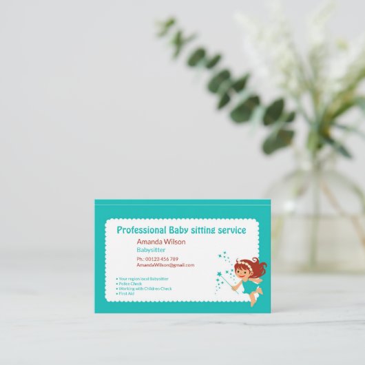 ベビー座席業務 名刺 (スタンド正面)