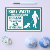 ベビー廃棄物 – お知らせ チラシ (シングル)