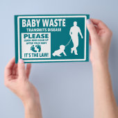 ベビー廃棄物 – お知らせ チラシ (ハンドル)