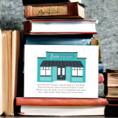 ベビー建物ブルーベビーシャワー用の本 エンクロージャーカード