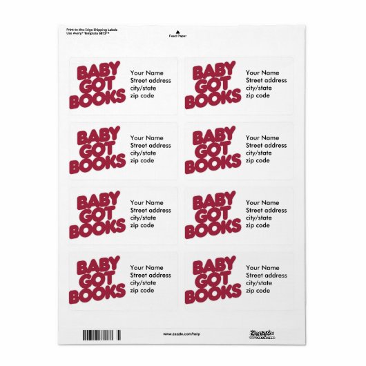 ベビー得書 ラベル (フルシート)