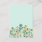 ベビー復活祭エッグ&フローラオープンブック エンクロージャーカード (裏面)