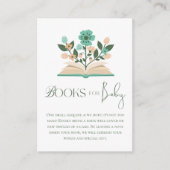 ベビー復活祭エッグ&フローラオープンブック エンクロージャーカード (正面)