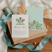 ベビー復活祭エッグ&フローラオープンブック エンクロージャーカード