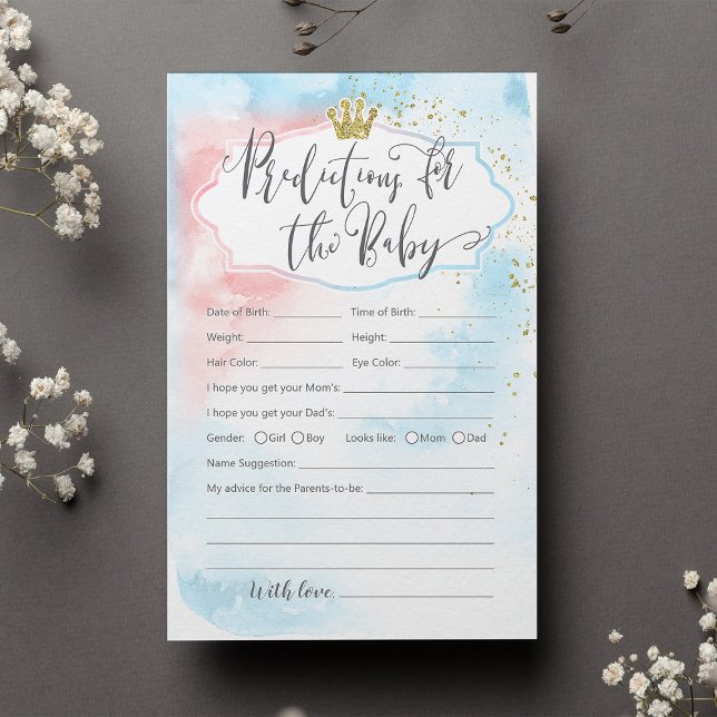 ベビー性の予測では、金ゴールドピンク色が表示される (クリエイターアップロード済み)