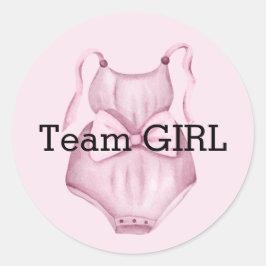 ベビー性リビールチームの女の子 ラウンドシール