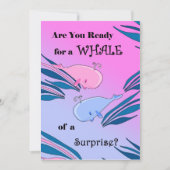 ベビー性リビールパーティの招待状 招待状 (正面)