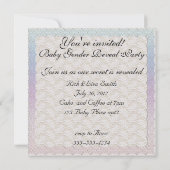 ベビー性リビールパーティの招待状 招待状 (裏面)