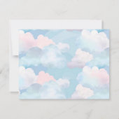 ベビー性リビール招待状 招待状 (裏面)