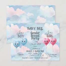 ベビー性リビール招待状 招待状