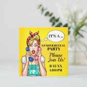 ベビー性リビール招待状 招待状 (スタンド正面)