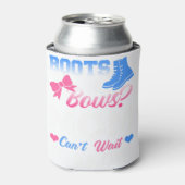ベビー性別がシャツのブーツまたは弓を明らかに母はWできない 缶クーラー (缶正面)