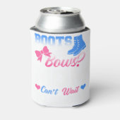 ベビー性別がシャツのブーツまたは弓を明らかに母はWできない 缶クーラー (缶裏面)