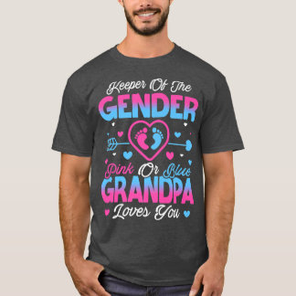 ベビー性別がシャワーのピンクまたは青のグランドパロフを明らかにする Tシャツ