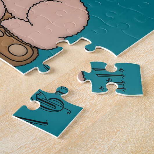 ベビー性別がジグソーのパズルプレゼントを明らかに妊婦の ジグソーパズル (側面)