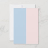 ベビー性別がベースボールまたは弓を明らかにする サンキューカード (裏面)