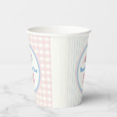 ベビー性別がベースボールまたは弓を明らかにする 紙コップ (右)