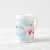 ベビー性別による専門分野の表示 ボーンチャイナマグカップ (正面右)