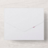 ベビー性別による招待の表示 オールインワン招待状 (裏面)