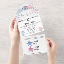 ベビー性別による招待の表示