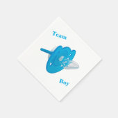 ベビー性別のリビールパーティー – チームボーイ スタンダードカクテルナプキン (角)