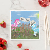 ベビー性別の表示パーティー スタンダードランチョンナプキン (インサイチュ)